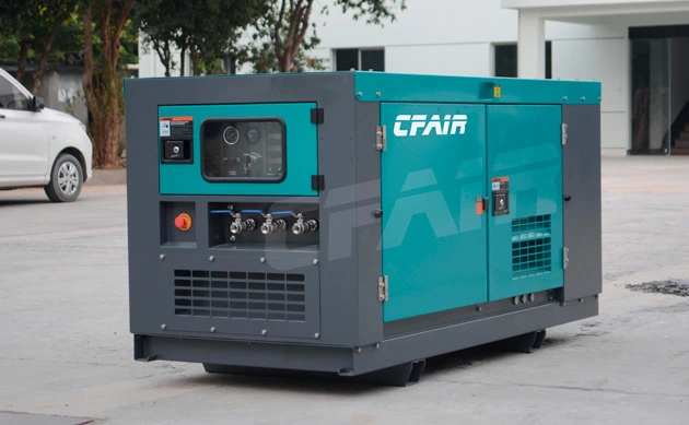 diesel engine driven air compressor